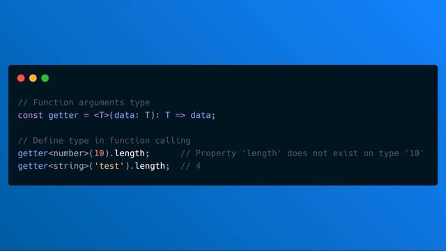 TypeScript #10 Общие типы (Generic) смотреть онлайн
