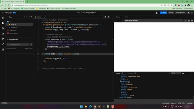 JavaScript - Get Address from Co-ordinates - Free Reverse GeoCode - ArcGIS смотреть онлайн