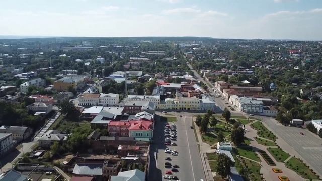 САРАПУЛ. НАБЕРЕЖНАЯ. ЦЕНТР. Съёмки с квадрокоптера. смотреть онлайн