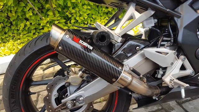 Honda cbr 250rr knalpot scorpion RP1 GP carbon смотреть онлайн
