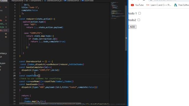UseReducer Hook and UseMemo hook with example смотреть онлайн