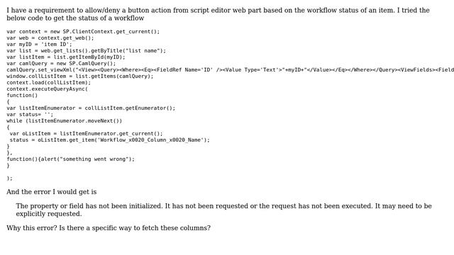 Sharepoint: Get Workflow Status using Javascript csom SharePoint Online (2 Solutions!!) смотреть онлайн