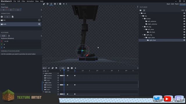 Blockbench Tutorial - Realistic Minecraft Walk Animation смотреть онлайн