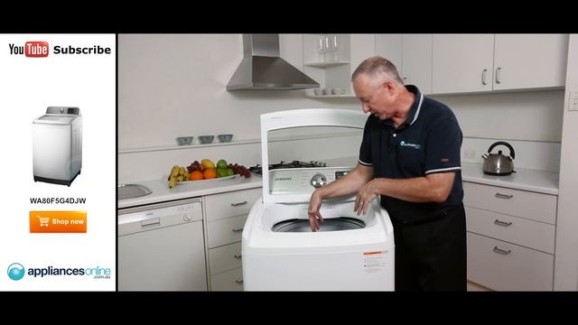 WA80F5G4DJW 8kg Top Load Samsung Washing Machine reviewed by expert - Appliances Online смотреть онлайн