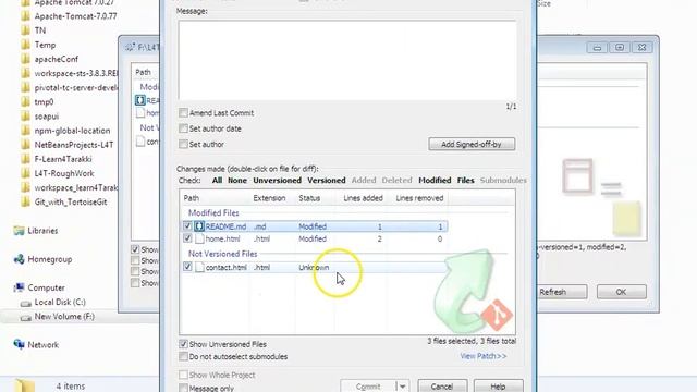 TortoiseGit Tutorial 3: git add (staging) , commit and push смотреть онлайн