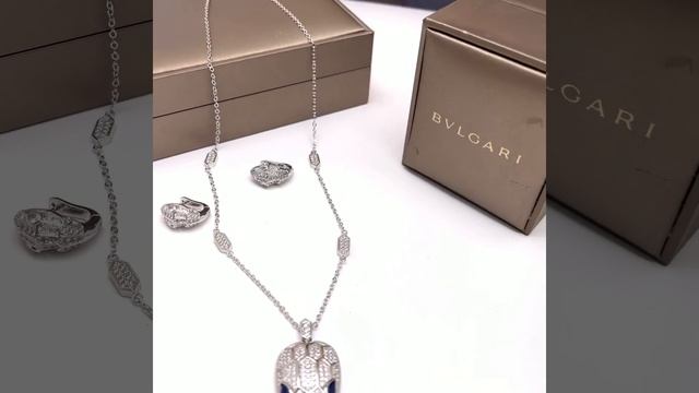 Кулон голова змеи и серьги Bvlgari Булгари смотреть онлайн