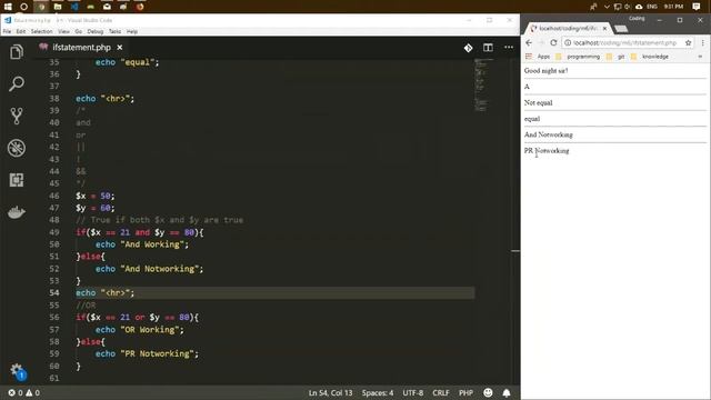 PHP IF else IF, SWITCH, WHILE LOOP, FOR LOOPS смотреть онлайн