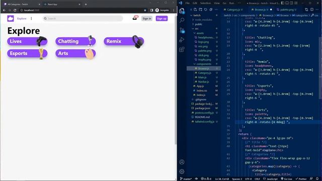 ?Code Twitch 2 0 with REACT JS! JS, HTML , CSS Coding Crash Course Tutorial for Beginners 1 смотреть онлайн
