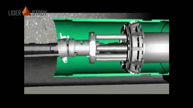 Санация трубопроводов методом 'труба в трубе' с разрушением старой трубы (анимация + видео) смотреть онлайн