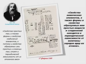 Из истории открытия Периодического закона химических элементов и Цветок Менделеева