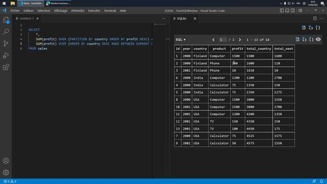 Apprendre et maitriser SQL : Fonction de fenêtrage смотреть онлайн