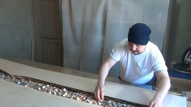 Стол "МОРСКАЯ ЛАГУНА" из ясеня, эпоксидки и ракушек. Часть 1 смотреть онлайн