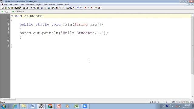 JAVA Installation Path set & Java’s first program Lecture-2 смотреть онлайн
