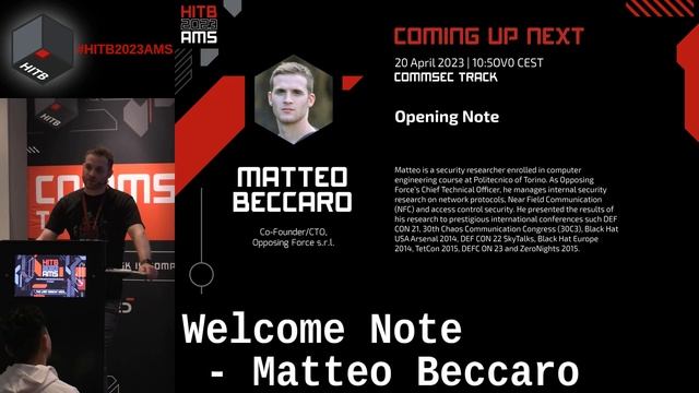 #HITB2023AMS #COMMSEC Welcome Note - Matteo Beccaro смотреть онлайн