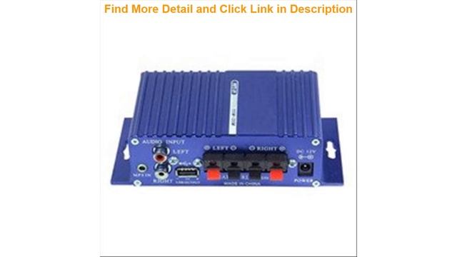 Digital Player Car Stereo Amplifier 12V Hi-Fi Support USB/SD/FM/MMC/DVD/MP3 Input смотреть онлайн