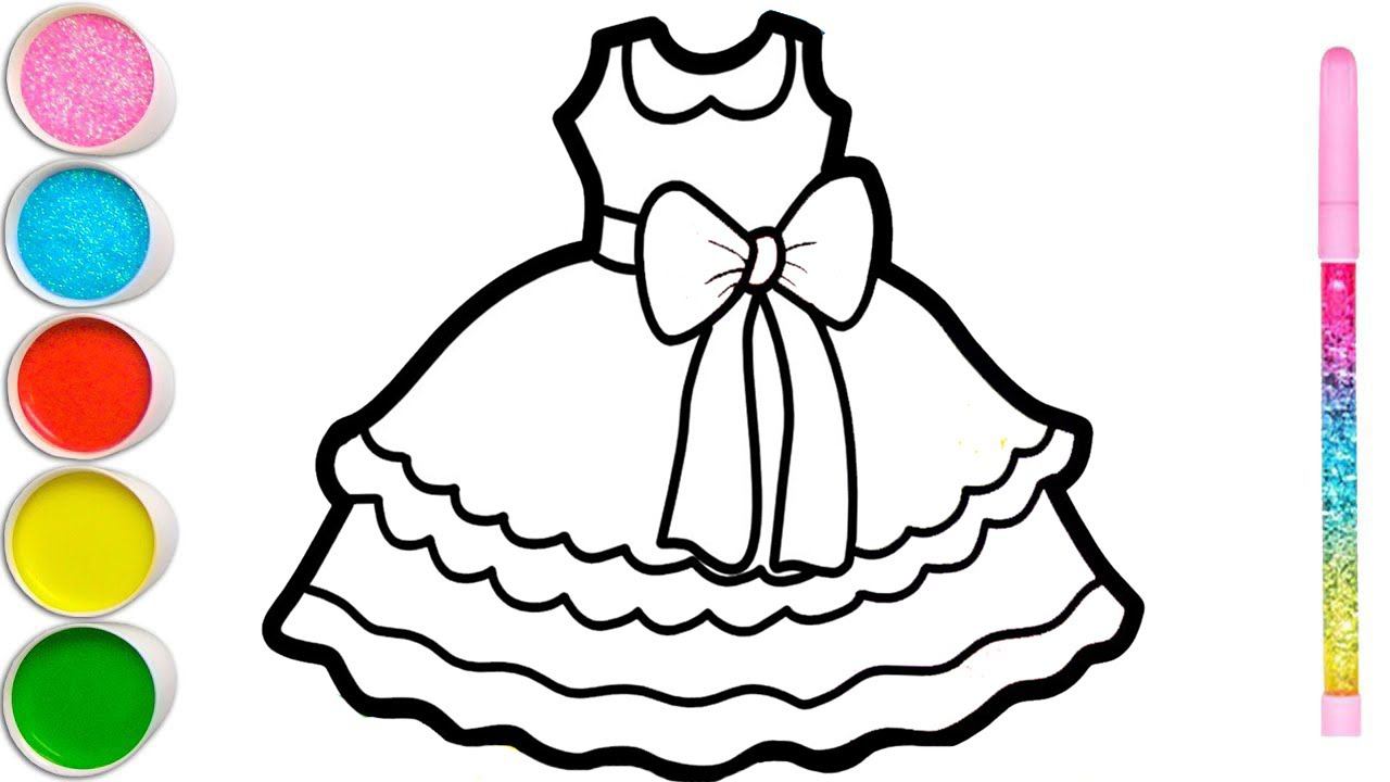 How to draw a heart, a mermaid, a dinosaur, a bucket, a dress, a bed for children смотреть онлайн