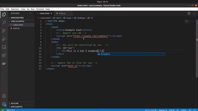 How to Create a Basic Application with Vue 3 ( Vue basics - Hello World! ) смотреть онлайн