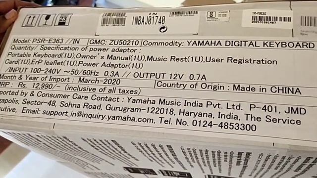 Yamaha keyboard unboxing PSR E363,Yamaha psr e363, complete review, unboxing full details ,malayala смотреть онлайн