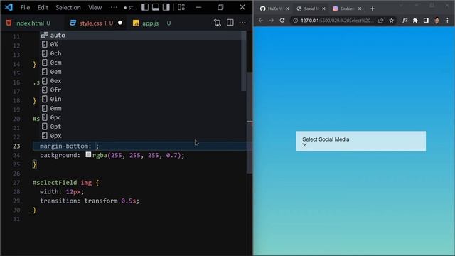 Social Media Selector: Creating a Stylish Select Menu with HTML5, CSS3 & JavaScript by #huxnwebdev смотреть онлайн