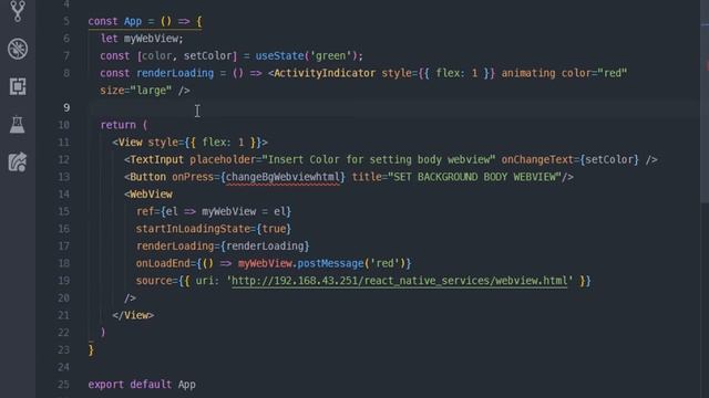 WebView React Native | postMessage смотреть онлайн