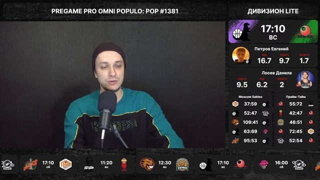 POP (1381): Now Boom vs Team Team: опыт против молодости! Мельбурн возьмет реванш у Москвы? смотреть онлайн