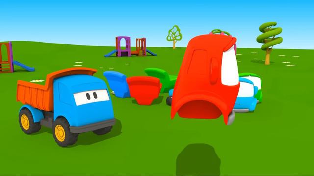 Leo la Troca Curiosa - Carritos para niños - Leo y Pequeñito Leo - Carros para niños смотреть онлайн