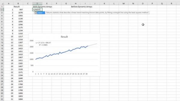 Extract Excel Chart Trendline Coefficients To The Grid - 2338