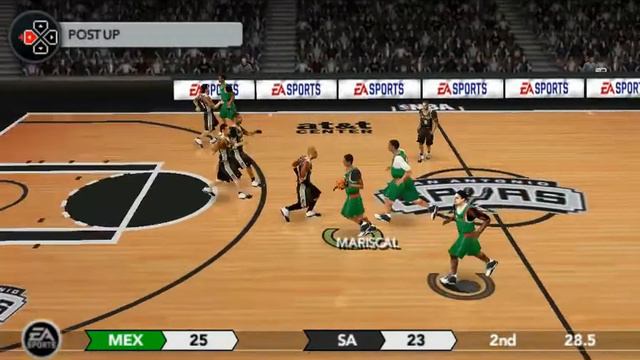 NBA Live 10 (PSP)- Mexico vs. San Antonio Spurs смотреть онлайн