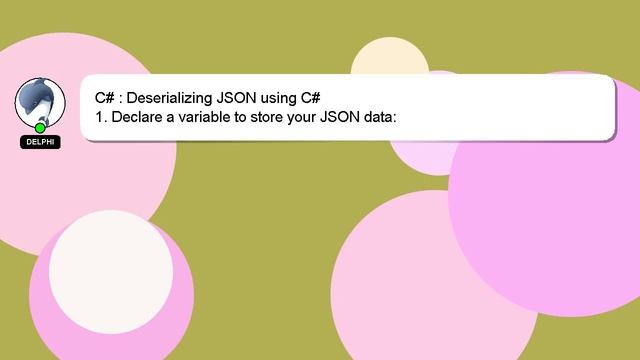 C# : Deserializing JSON using C# смотреть онлайн