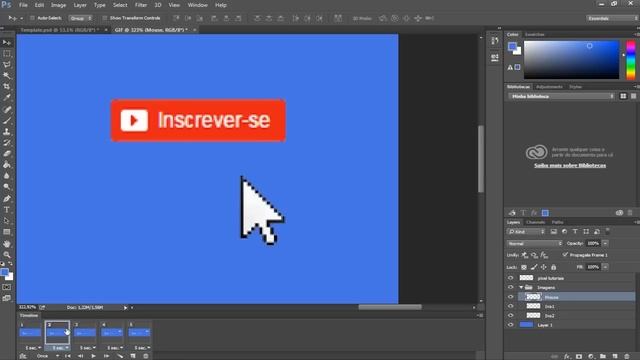 Como criar um GIF (animação) no Adobe Photoshop de forma simples | Pixel Tutoriais смотреть онлайн