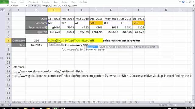 Excel Array Formula - Finding the Last Occurence of Revenue смотреть онлайн