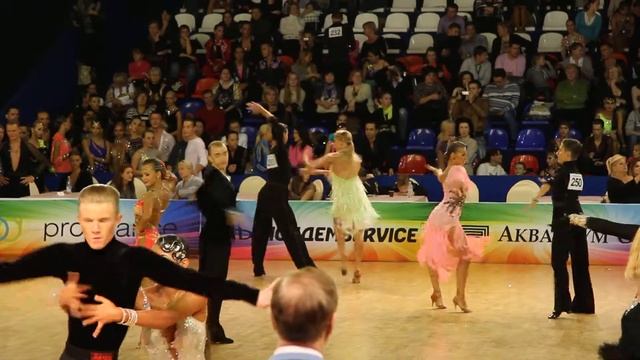 Комаров Юрий - Киселёва Мария, Cha-Cha-Cha, Огни Москвы - 2013 (28.09.13) смотреть онлайн