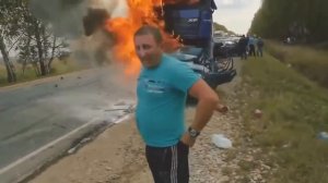 сгорел в машине заживо, страшная смерть реальный ужас не для слабонервных 18