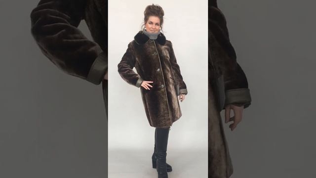 Шуба мутон 6500 ₽ новая с бирками р.48 /10218/ смотреть онлайн