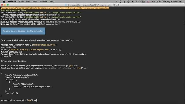 Add a composer.json with a package to your custom Drupal 8 module смотреть онлайн
