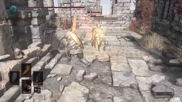 Dark Soul 3 - " FIRE " Lorian's Greatsword PVP смотреть онлайн