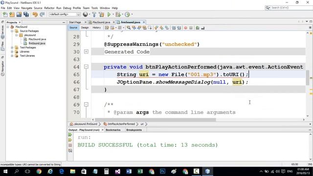 #083 Play Sound Or Audio mp3 or wav or mp4 with media player In JAVA NetBeans تعلم الجافا من البداي смотреть онлайн