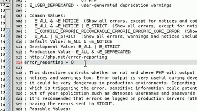 PHP Урок 10 - php.ini/php error_reporting смотреть онлайн