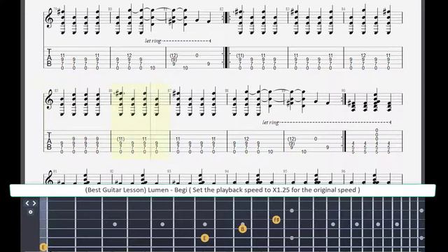 ( Best Guitar Lesson ) Lumen - Беги ( Begi ) ( Slow Speed For Lesson )