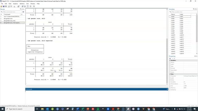 Chi-square tests contingency tables in Stata смотреть онлайн
