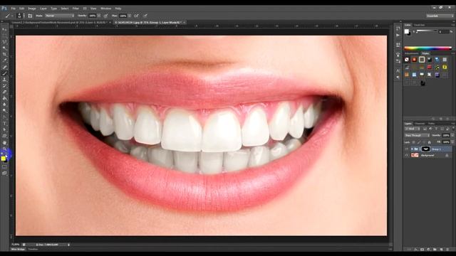 Как БЫСТРО отбелить зубы в фотошопе - УНИКАЛЬНЫЙ СПОСОБ! смотреть онлайн