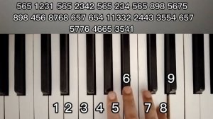 Пусть бегут неуклюже... - видеоурок на пианино, как сыграть песню