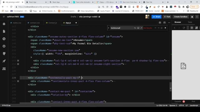 Build a Portfolio website using React JS | Part - 17| Scroll functionality | Auto scroll смотреть онлайн