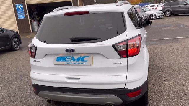 2018 18 Plate Ford Kuga 1.5 Zetec 120 BHP. Finished in Frozen White with Grey Sports Trim, FSH смотреть онлайн