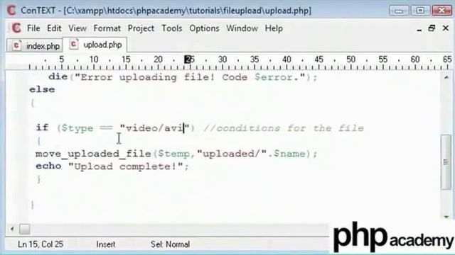 PHP File Upload Part 2 English смотреть онлайн
