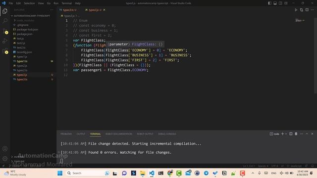 Typescript Tutorial #5 – Types (3) - آموزش تایپ اسکریپت – جلسه پنجم смотреть онлайн