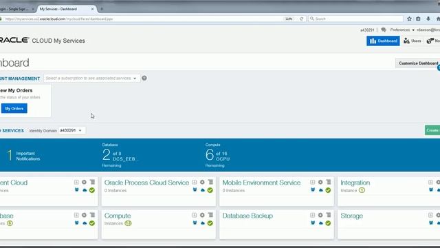 7 Minutes with META7 on the Oracle Public Cloud: Your Cloud Services Dashboard смотреть онлайн