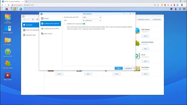 NAS Synology DS218J Instalar Wordpress смотреть онлайн
