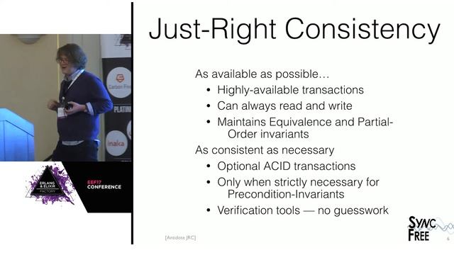 Lightning Talk: Just-Right Consistency: Closing The CAP Gap - Christopher Meiklejohn смотреть онлайн