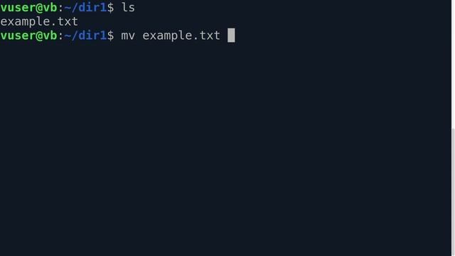 Переименовать файл команда MV, Linux terminal смотреть онлайн